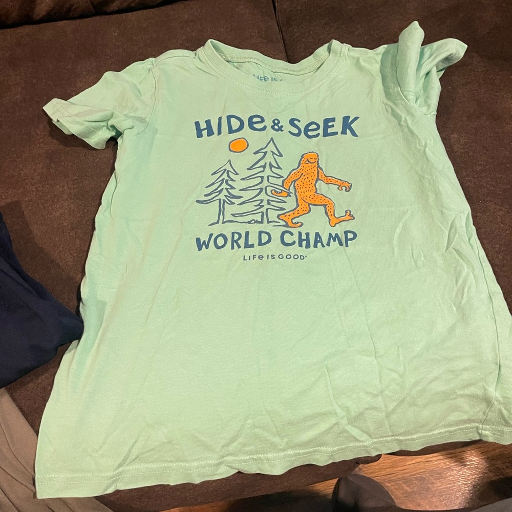 Kids large size 8/10 Life is Good t-shirt.